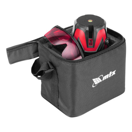 Лазерный уровень MXL RED, 30 м, красный луч, акк. Li 2400 mAh, сумка, резьба 5/8" MTX