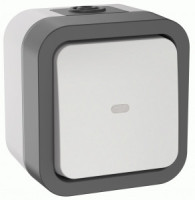 IEK TORS переключатель 1 кл. ОУ 10А (инд.) IP55 TS202 серо-белый TS-V10-1-10-55-K41