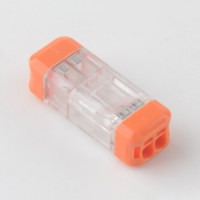 REXANT Экспресс-клемма СМК 2273-202R проходная разъем. 2 полюса 0,5-2,5мм2 (50 шт/уп) 07-5241