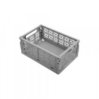 Ящик складной STOCKY S 165x124x73мм 1,2л серый 434297511 Бытпласт