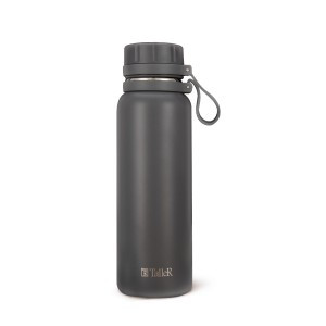 Термос узкое горло 0,65л матовое покрытие, силикон ручка, нерж. сталь TalleR TR-98183