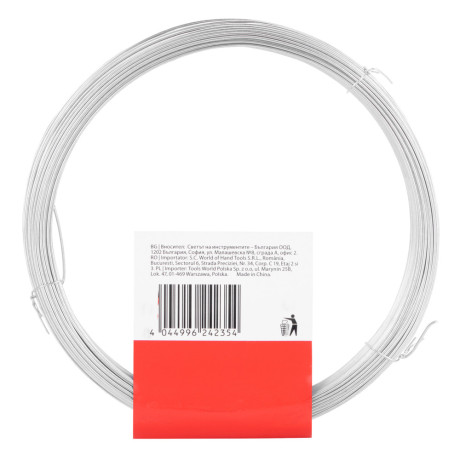 Проволока стальная 50 м, оцинкованная, термообработанная 1 мм Сибртех