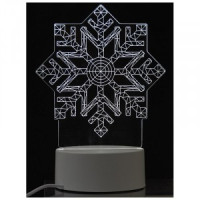 Energy ночник Снежинка EN-NL 26, 3W, синий свет, база, 17*14см 106257