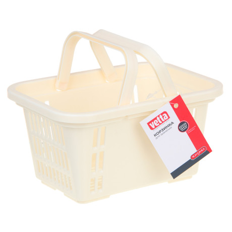 VETTA Корзинка для хранения с ручками, 16.2x11.8x8.3см, пластик