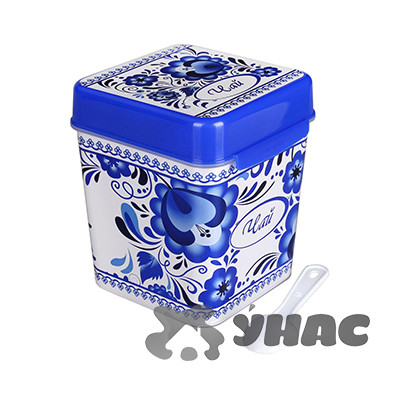 Емкость 1,2л Флорель (чай) с ложкой БШ4824(12)