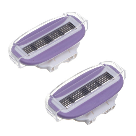 PROWAY Кассеты сменные для бритвенного станка (5 лезвий), жен, 2 шт, пластик