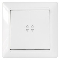 Bylectrica СТИЛЬ выкл. 2 кл. СУ проходной белый, (С(6+6) 10-847)