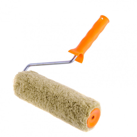 Валик "Фасадные работы", 250 мм, ворс 18 мм, D 48 мм, D ручки 8 мм, полиакрил, полиэстер Сибртех