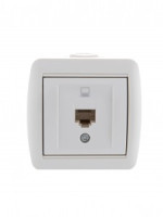 Lezard Ната роз. компьют. ОУ 1 мест. бел. (RJ45) (корпус PC) 710-0200-139