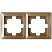 Bylectrica СТИЛЬ Рамка 2-х мест. бронза, (ЮЛИГ.735212.215 бронза)