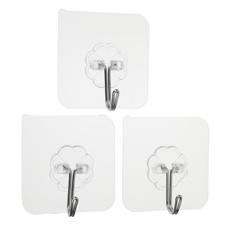 Крючки самоклеящиеся тм VETTA, 6х6см, ПВХ, 3шт