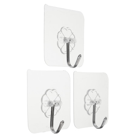 Крючки самоклеящиеся тм VETTA, 6х6см, ПВХ, 3шт