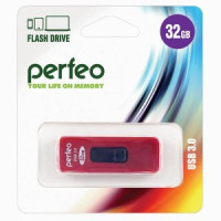 Флэш-диск USB 3.0 32Gb Perfeo Red S05 PF-S05R032