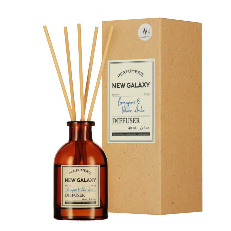 NEW GALAXY Диффузор Perfumerie, Lemongrass & Vetiver, Amber, 40мл
