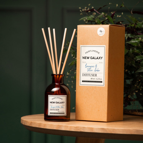 NEW GALAXY Диффузор Perfumerie, Lemongrass & Vetiver, Amber, 40мл