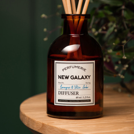 NEW GALAXY Диффузор Perfumerie, Lemongrass & Vetiver, Amber, 40мл