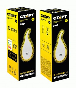 СТАРТ лампа св/д Свеча на ветру С37 E14 7W(560lm) 2700K 2K 125x37 мат пласт/мет тёплый свет WS 17270