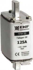 EKF Плавкая вставка ППН-33 160/20А габарит 00  fus-33/160/20