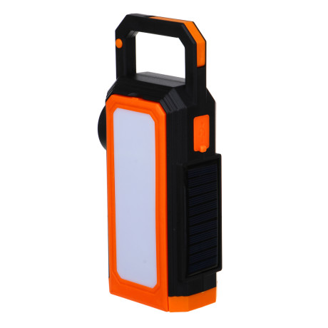 Фонарь-светильник тм ЕРМАК, 1 LED+42 SMD LED, 6 режимов, солнечная батарея, 1800мАч, 90х200х50 мм