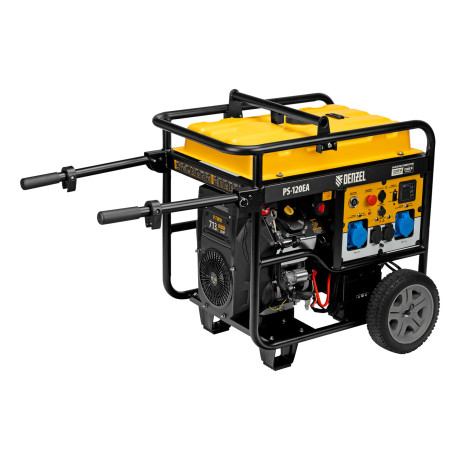 Генератор бензиновый PS-120EA, 12 кВт,230 В, 40л, разъём ATS,эл.старт Denzel