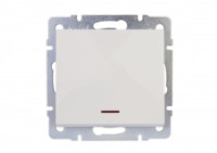 Lezard RAIN мех. выкл. СУ 1 кл. бел. инд. (корпус PC) 703-0288-111