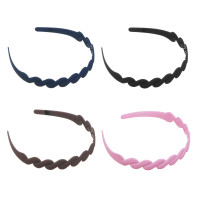 Ободок для волос ЮНИLOOK 1,5-2см, пластик, 4 цвета, ACS-03