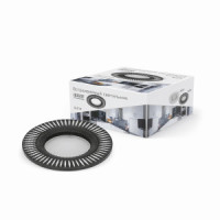 Gauss AL014 св-к встр. MR16 Круг плиссе 80(60)x25 Черный/Хром