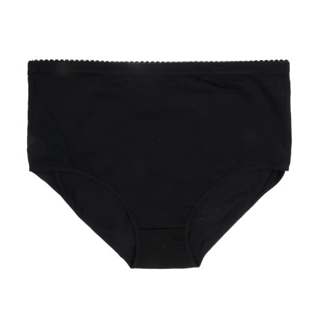 GALANTE Трусы женские макси с высокой талией, р.56, 95%хлопок, 5%спандекс, черный, НБ25-13