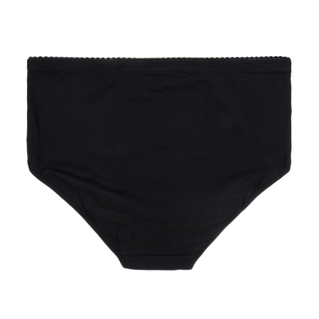 GALANTE Трусы женские макси с высокой талией, р.56, 95%хлопок, 5%спандекс, черный, НБ25-13