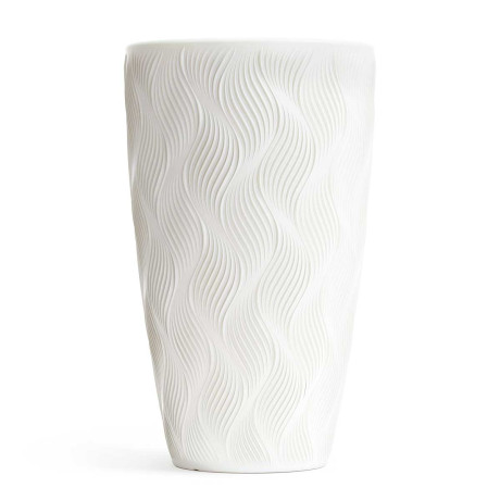 Кашпо ФЛЭЙМ 5/24 л со вставкой Белый БШ8883 х2