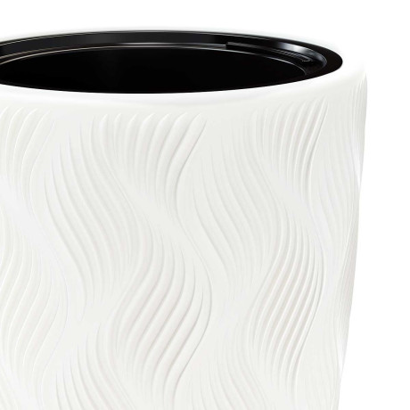 Кашпо ФЛЭЙМ 5/24 л со вставкой Белый БШ8883 х2