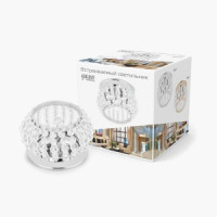 Gauss CR047 св-к встр. G9 Круг шарики с ободком 90(55)x85 Кристалл/Хром