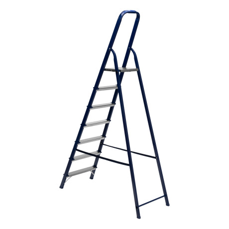 Стремянка, 7 ступеней, стальная, Сибртех