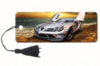 Закладка д/книг с линейкой 3D BRAUBERG &quot;Мерседес&quot;, декор. шнурок-завязка 125768