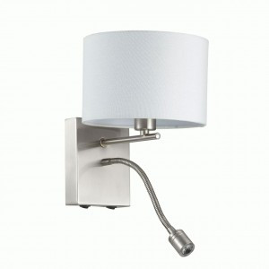 LUMION 3745/1A LN19 042 никель бра E14 1*40W + св/д 3W NIKKI 220x180