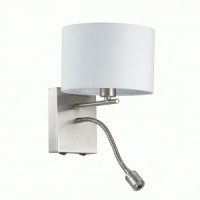 LUMION 3745/1A LN19 042 никель бра E14 1*40W + св/д 3W NIKKI 220x180