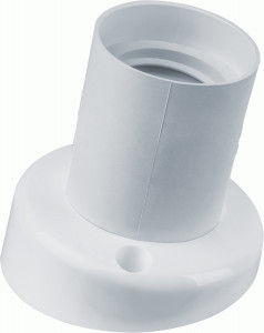 Navigator патрон электрический NLH-PL-W1-E27 пластик настенный наклонный, 14016