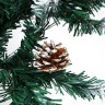 Ель искусственная с заснеженными кончиками и шишками 150см, 408 веток, ПВХ, 26-28