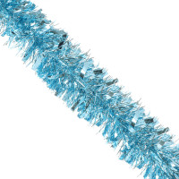 СНОУ БУМ Мишура 10x200см, ПЭТ, голубая, 26-332