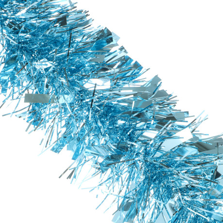 СНОУ БУМ Мишура 10x200см, ПЭТ, голубая, 26-332