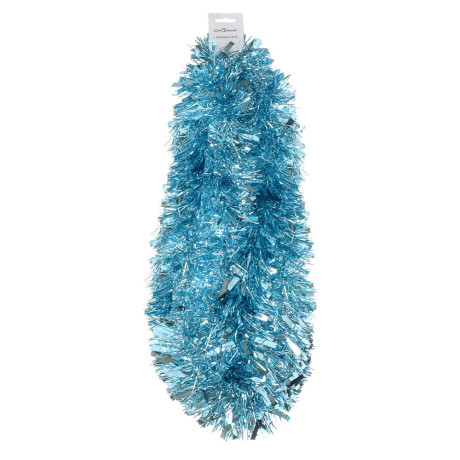 СНОУ БУМ Мишура 10x200см, ПЭТ, голубая, 26-332