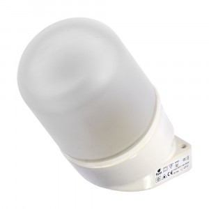 Светильник электрический для бани, керамический, угловой, влагозащищенный, термостойкий, d-8,3х13,3