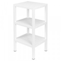 Этажерка 3 полки NATURE 384x330x725мм пластик белый 434286116 Бытпласт