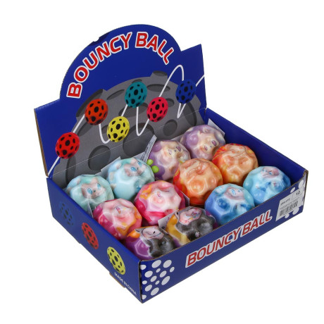 ИГРОЛЕНД Мяч-метеор повышенной прыгучести, PU, 7см, 6 цветов