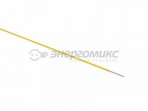 Провод ПГВА 1 х 2.50мм, бухта 100м, цена за бухту, ЖЕЛТЫЙ  REXANT, 01-6542