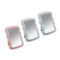 Зеркало настольное  тм ЮНИLOOK Софтлайн, пластик, стекло, 20,5х16см, 3 цвета