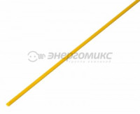 REXANT термоусадка трубка ТУТ 1/0.5 мм желтая, цена за 1м(шт), (50!) 20-1002