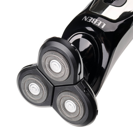 LEBEN Бритва Премиум роторная водонепроницаемая, цифровой дисплей, аккумулятор 3,7 В, USB кабель