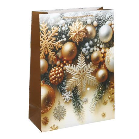 Пакет подарочный тм СНОУ БУМ 32x40x10см, бумага, 4 дизайна