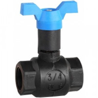 Кран шаровой ЗУБР полнопроходной &quot;мама-мама&quot;, бабочка, морозоуст корпус, 3/4&quot;